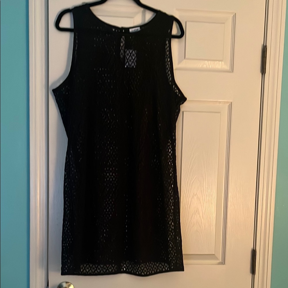 NWT J Crew black lace beach coverup dress